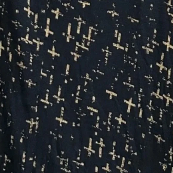 Lane Bryant Shirt Tunic Top Size 18/20 Black Round Neck Back Zip - Picture 2 of 5